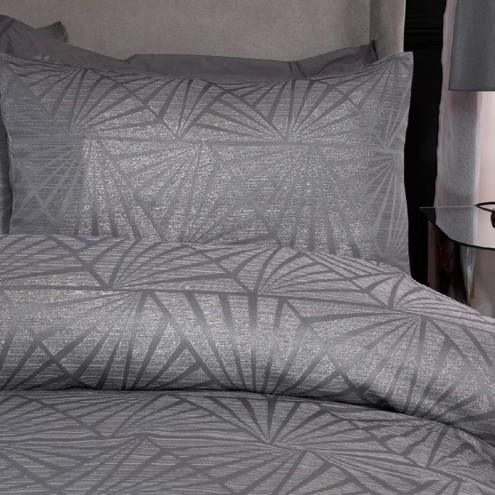Sleepdown Geo Metallic - Duvet Cover & Pillowcase Set