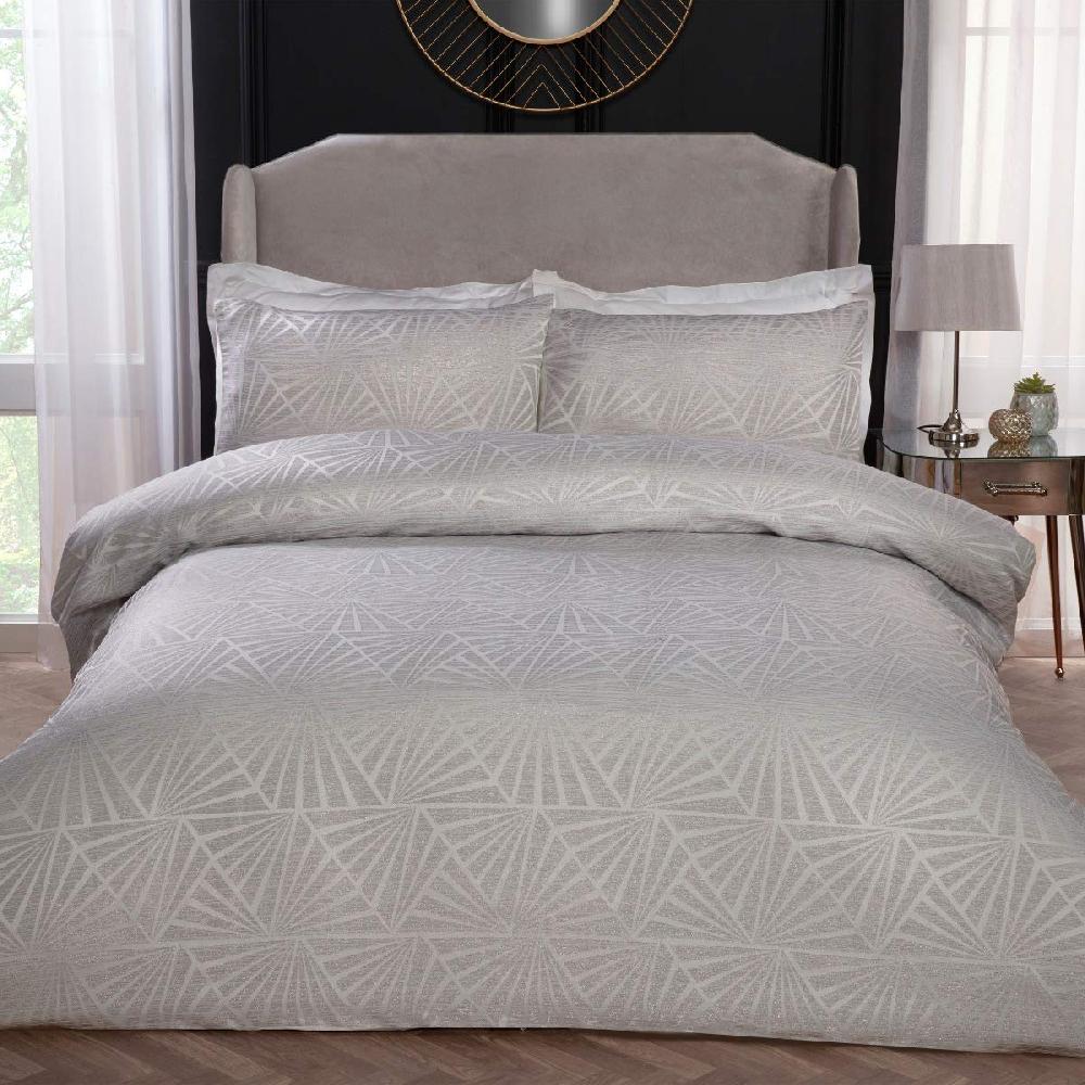 sleepdown Geo Metallic - Duvet Cover & Pillowcase Set