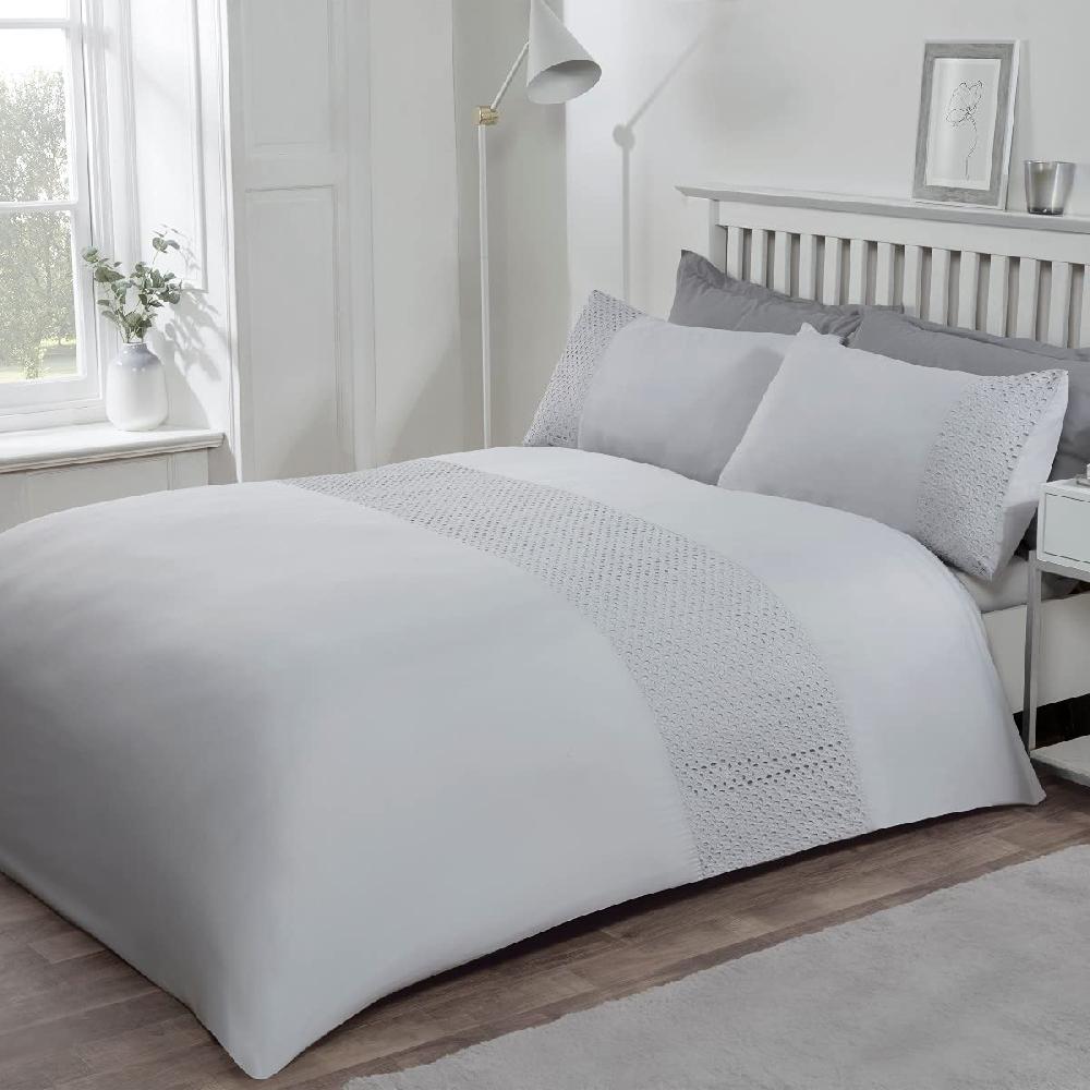 Sleepdown Lace Panel - Duvet Cover & Pillowcase Set