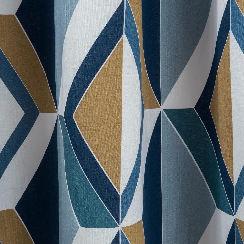 Sleepdown Large Diamond Geo - Eyelet Curtains