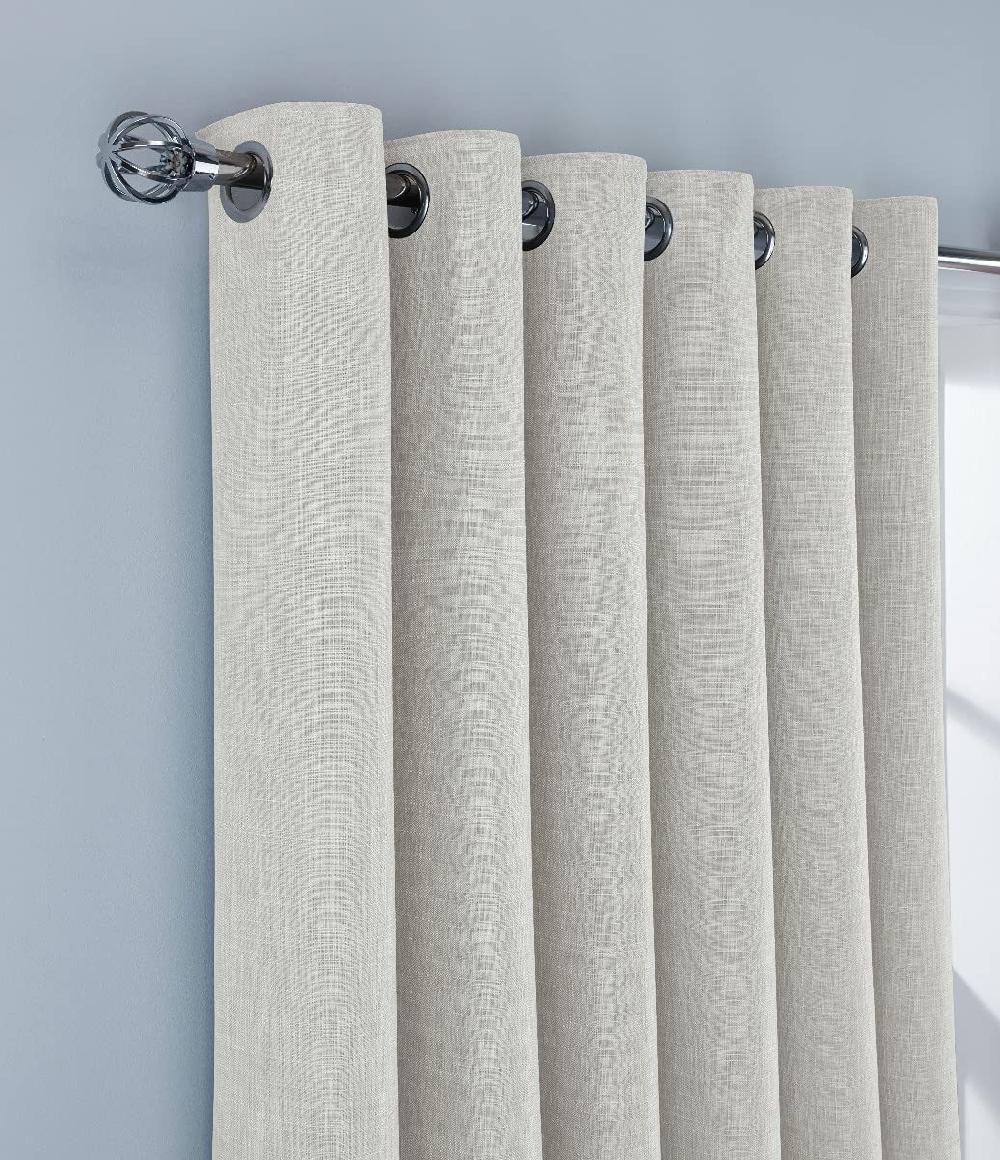 Sleepdown Linen Look - Eyelet Blackout Curtains