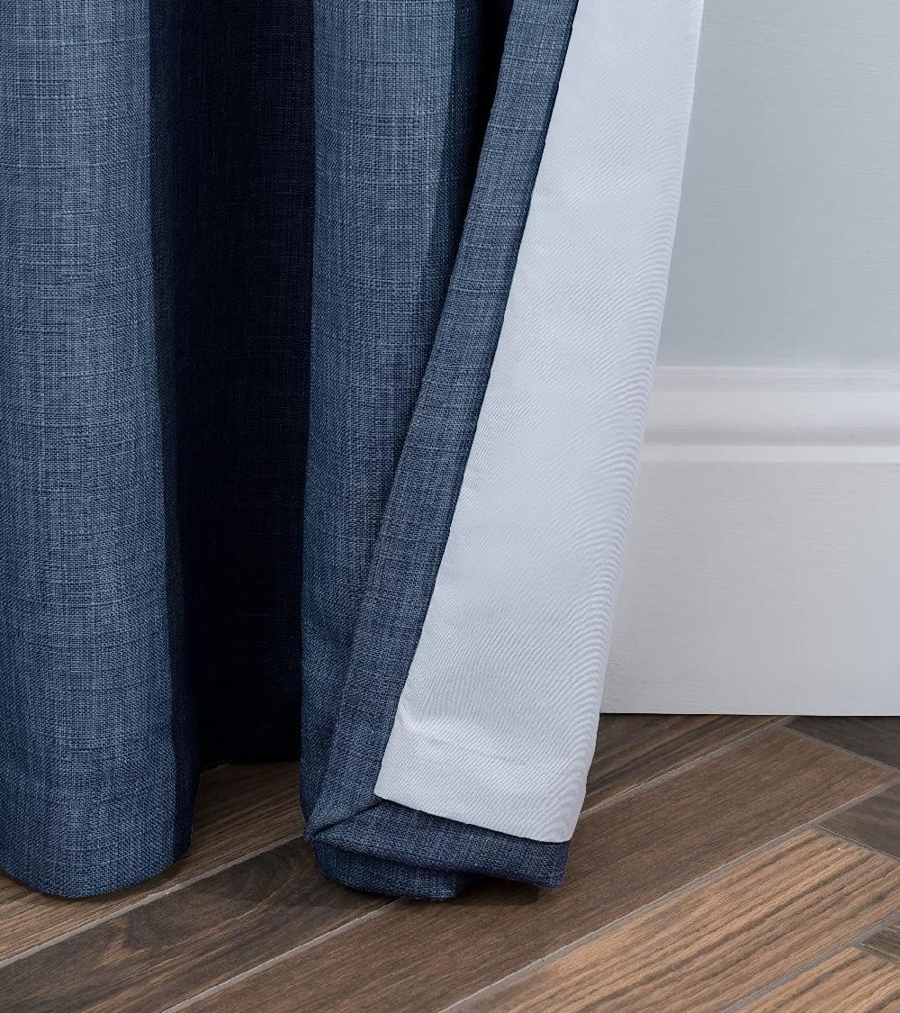 Sleepdown Linen Look - Eyelet Blackout Curtains