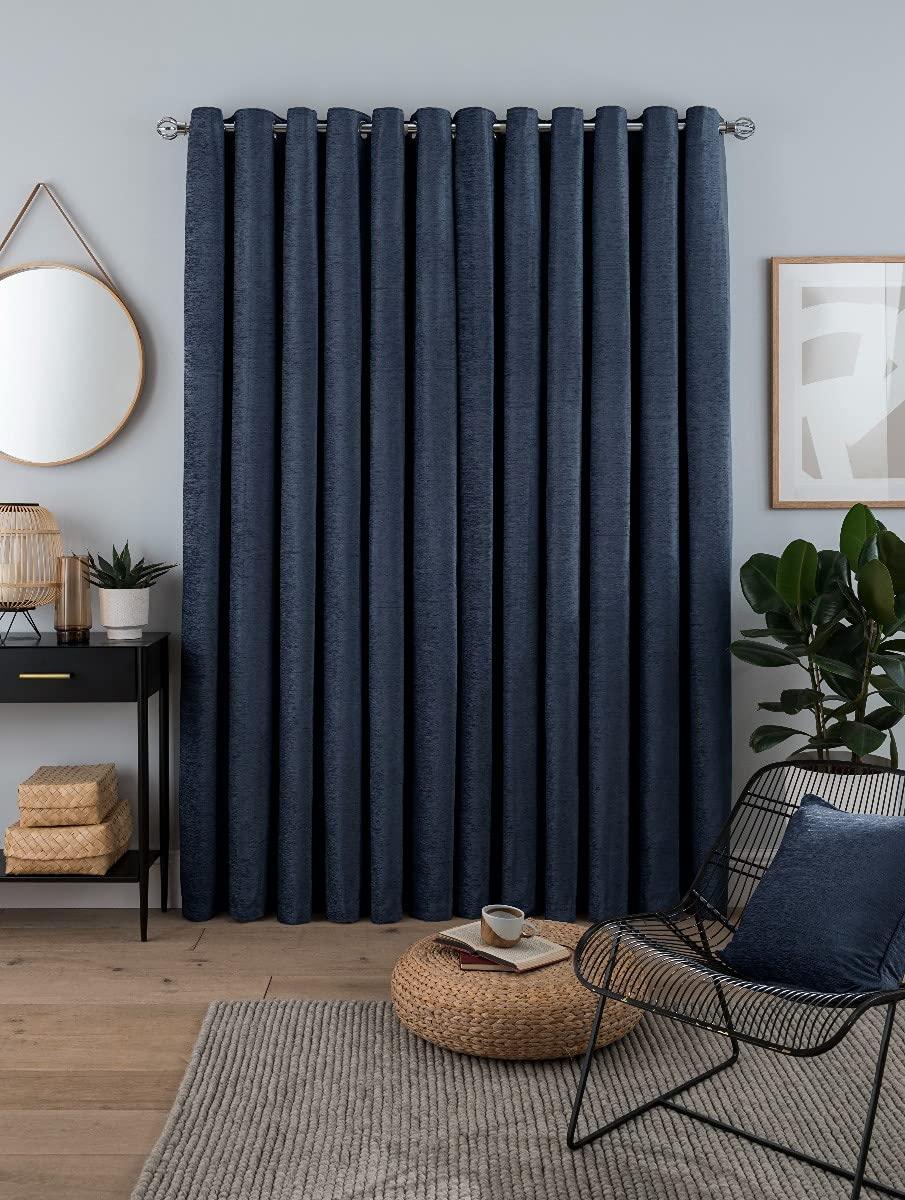 Sleepdown Luxury Chenille - Eyelet Lined Curtains
