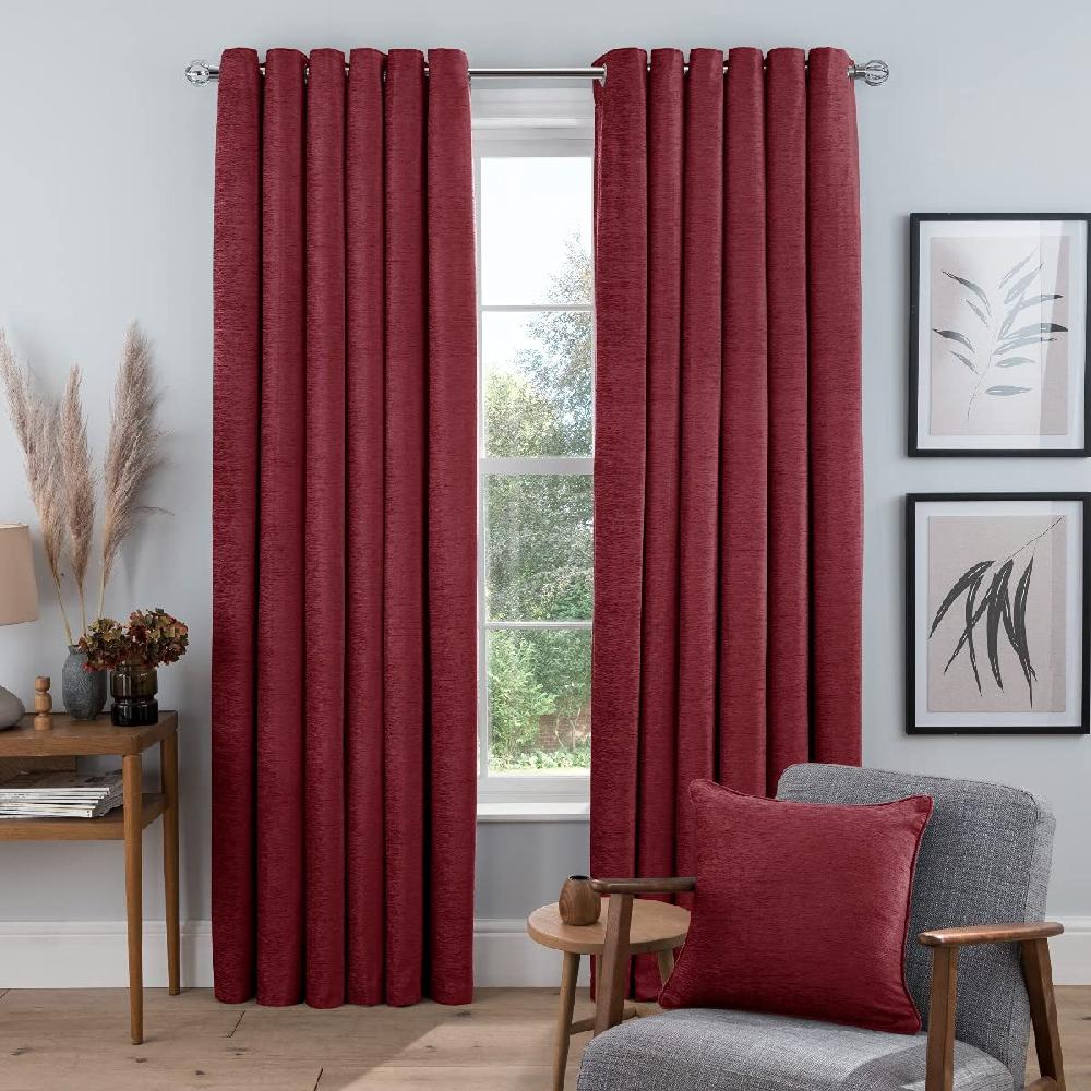 sleepdown Luxury Chenille - Eyelet Lined Curtains