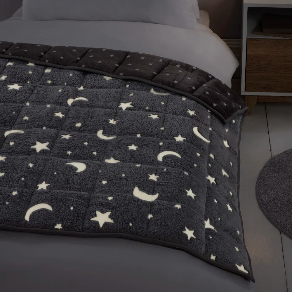 Sleepdown Moon & Stars - Fleece Weighted Blanket