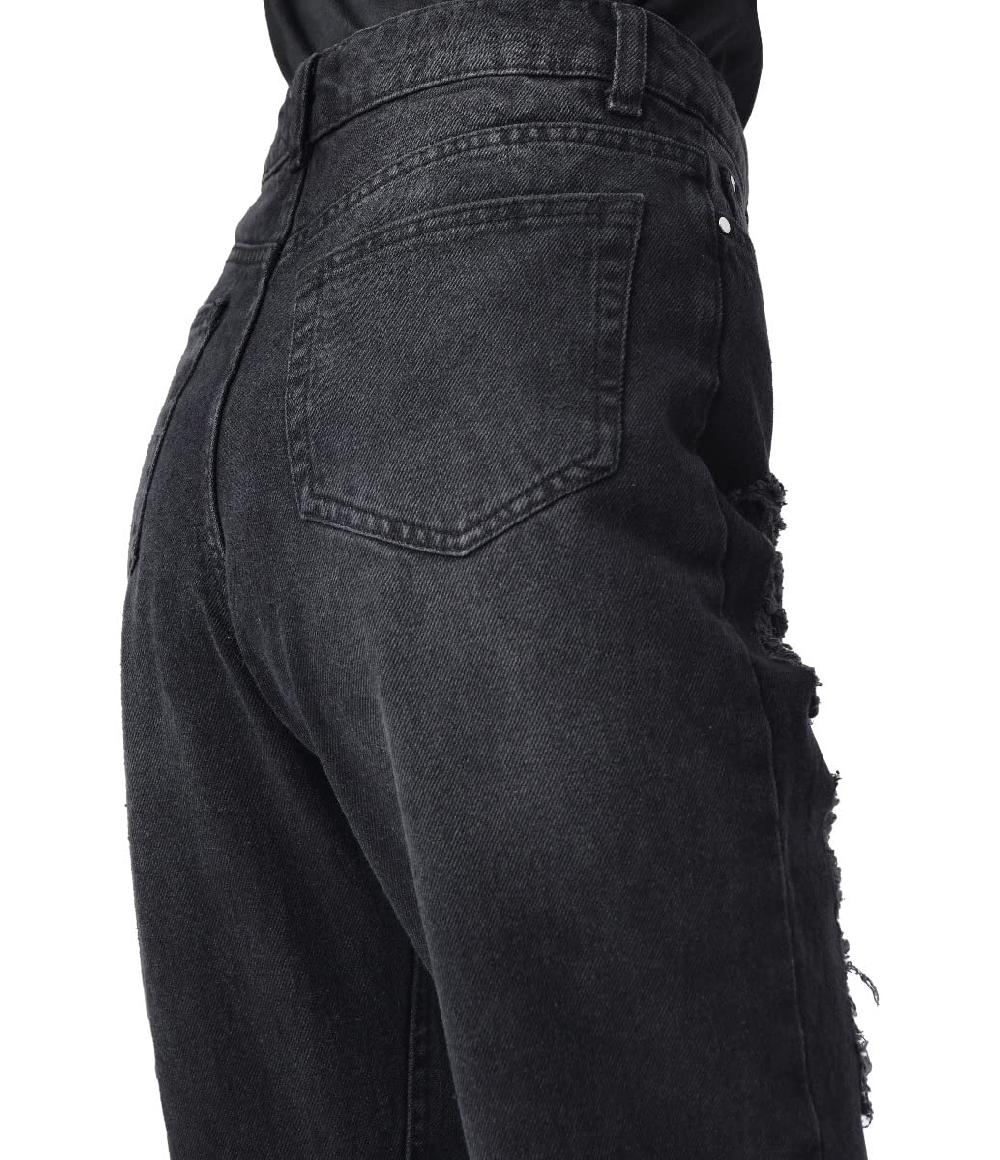 Sleepdown Multi Rip High Waisted - Mom Jean