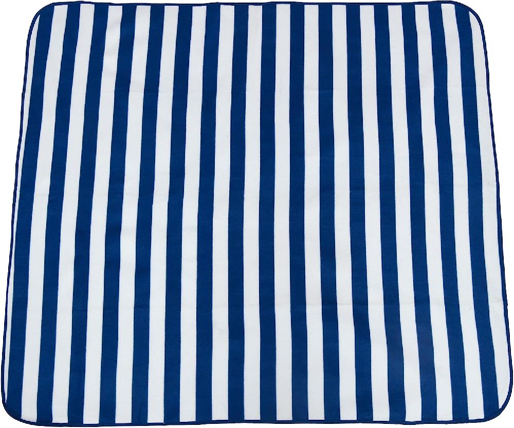 Sleepdown Nautical Striped - Fleece Picnic Blanket