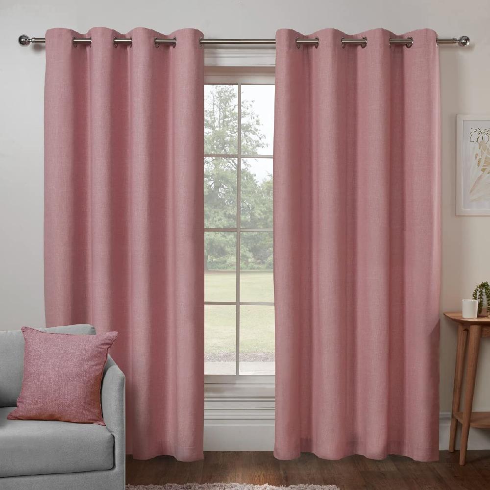 Sleepdown Textured Print - Eyelet Lined Curtains