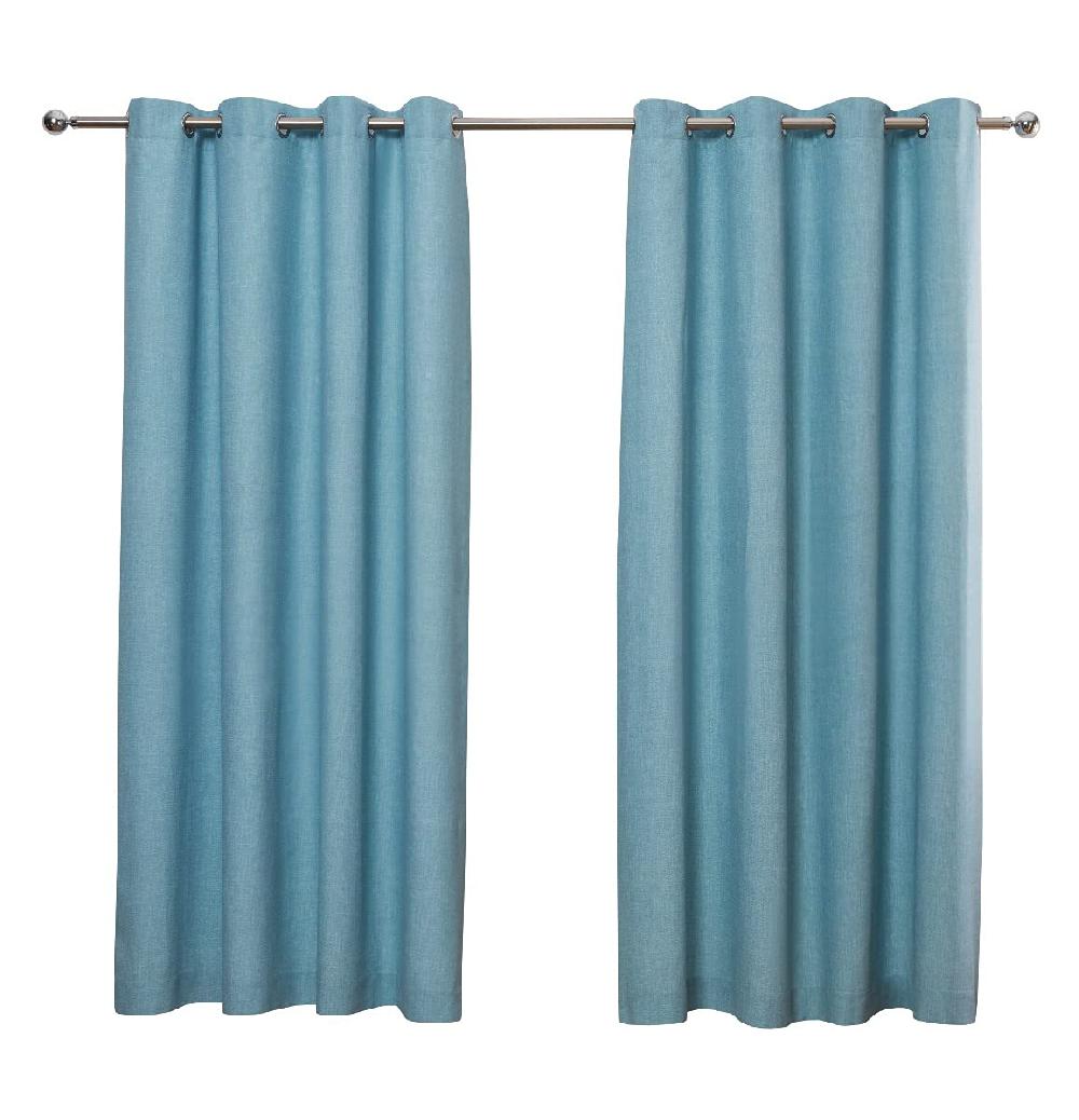 Sleepdown Textured Print - Eyelet Lined Curtains
