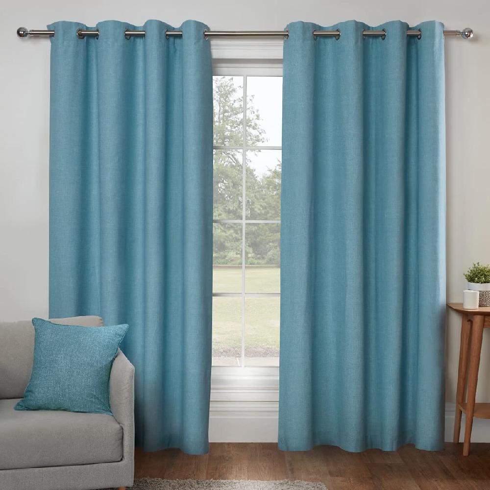 sleepdown Textured Print - Eyelet Lined Curtains