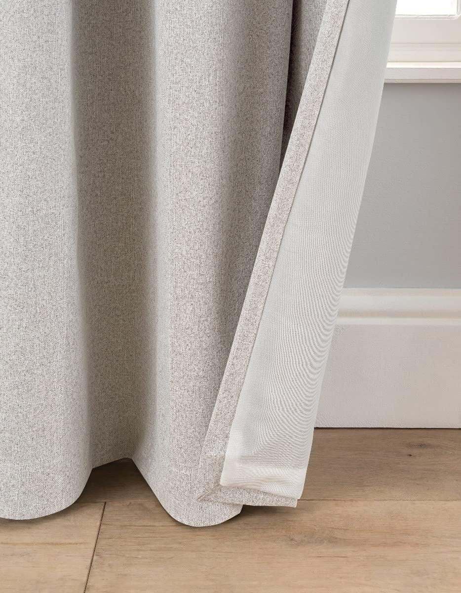 Sleepdown Tonal Fleck - Eyelet Blackout Curtains