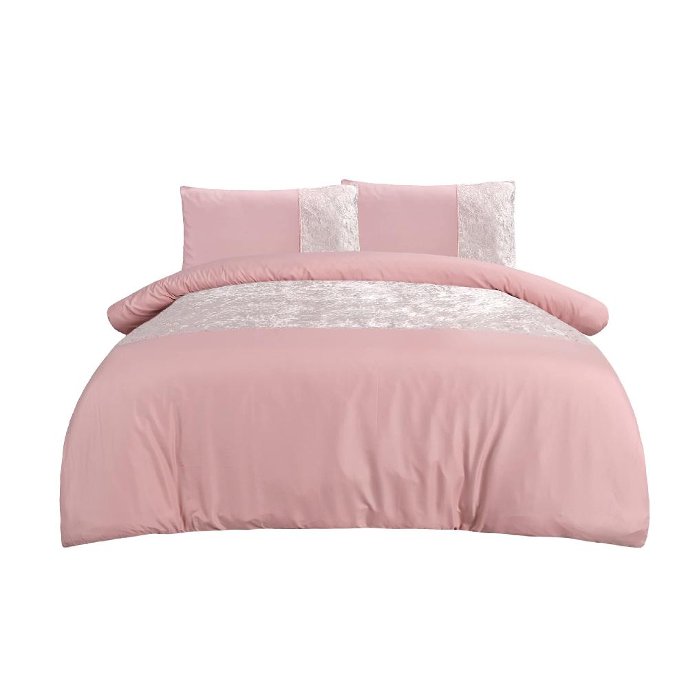 Sleepdown Velvet Panel - Duvet Cover & Pillowcase Set