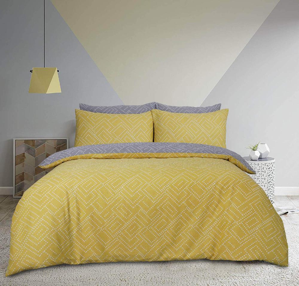 Sleepdown Square Dot Geo - Duvet Cover & Pillowcase Set