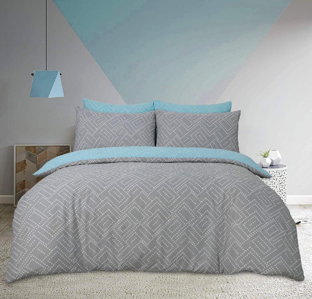 sleepdown Square Dot Geo - Duvet Cover & Pillowcase Set