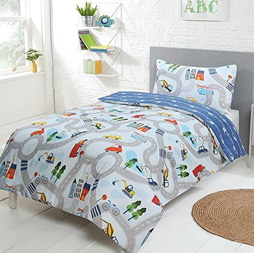 sleepdown Transport - Reversible Duvet Cover & Pillowcase Set