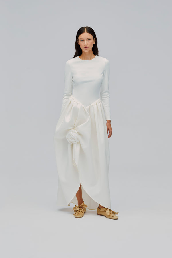Sleeper Aurora Maxi Dress In White