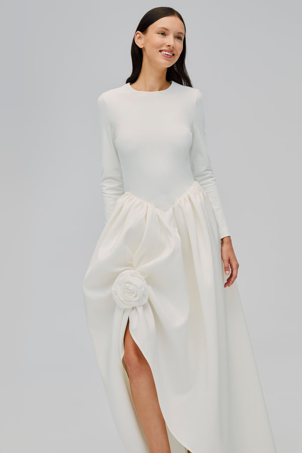 Sleeper Aurora Maxi Dress In White