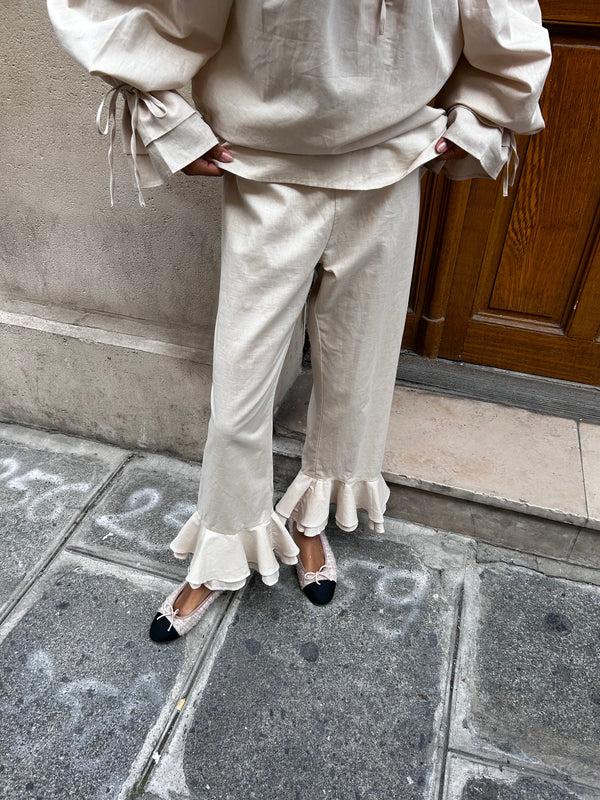 Sleeper Cha-Cha Lounge Pants In Beige