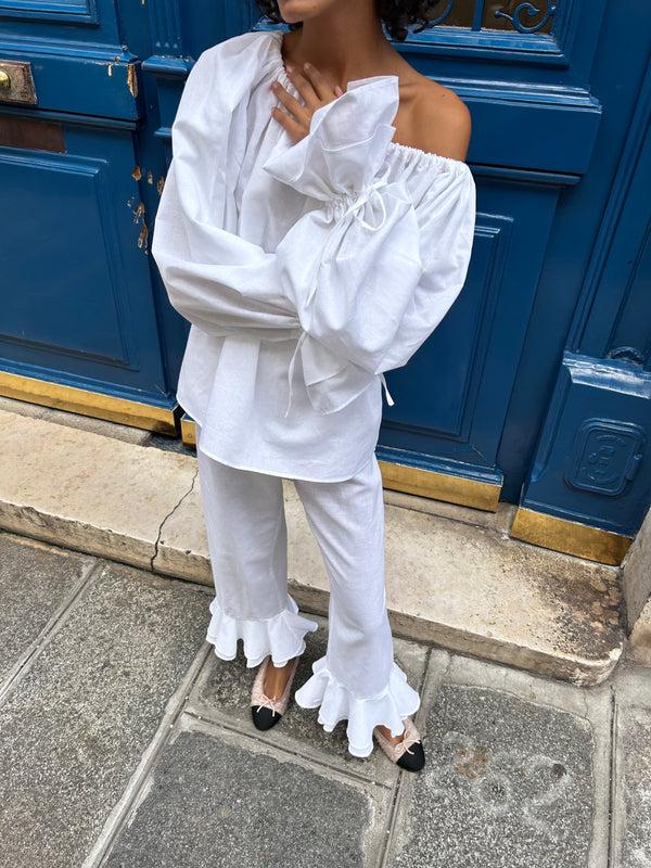 Sleeper Cha-Cha Lounge Pants In Milk