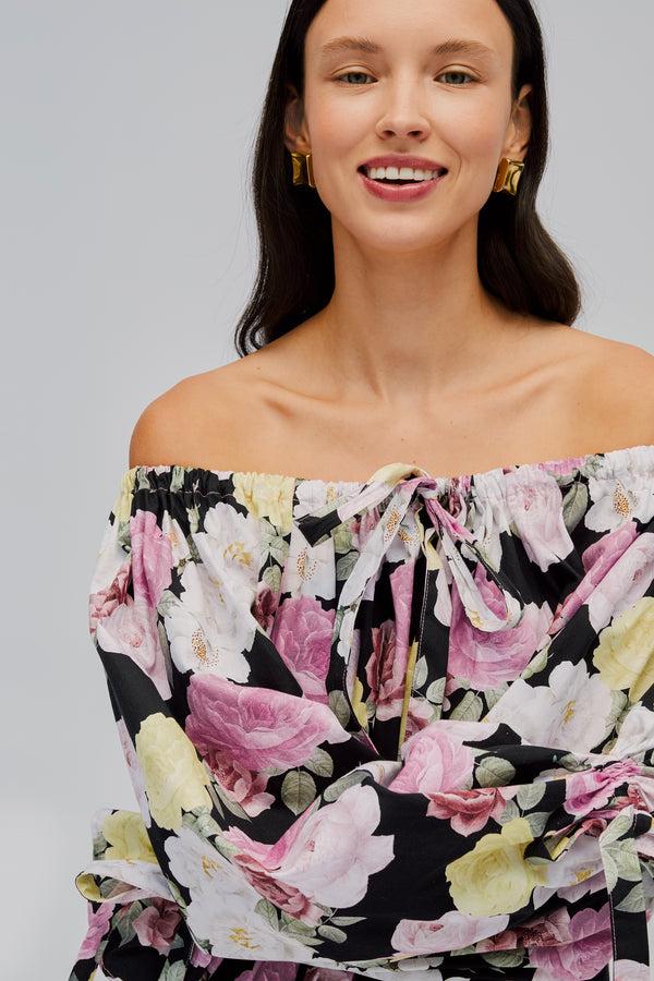 Sleeper Cha-Cha Midi Dress In Bloom