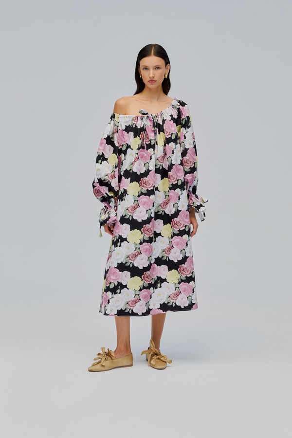 sleeper Cha-Cha Midi Dress in Bloom
