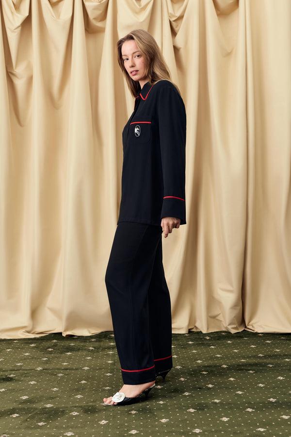 Sleeper Finnegan Unisex Pajama Pants In Black