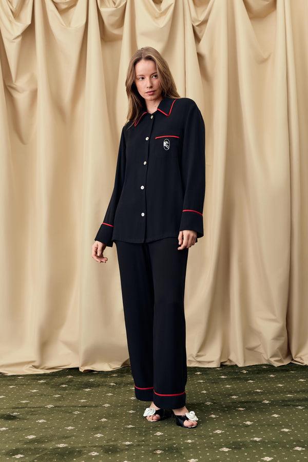 Sleeper Finnegan Unisex Pajama Pants In Black