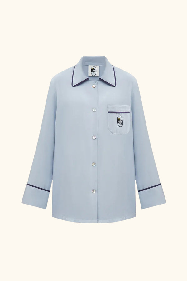 sleeper Finnegan Unisex Pajama Shirt in Blue