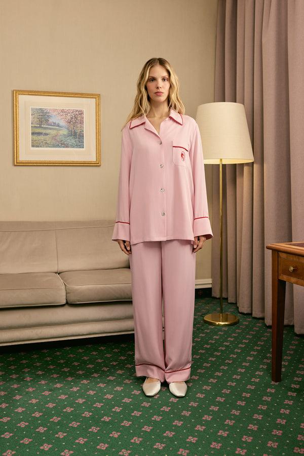 Sleeper Finnegan Unisex Pajama Shirt In Pink