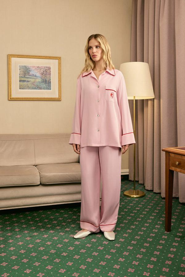 Sleeper Finnegan Unisex Pajama Shirt In Pink