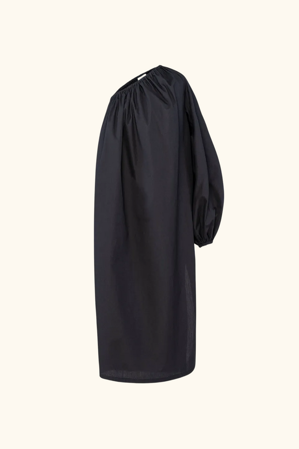 sleeper Gaia Cotton Midi Dress in Black