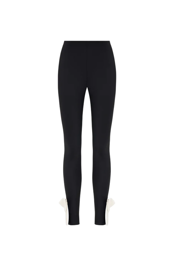 sleeper Lola Leggings with Bow Detail in White