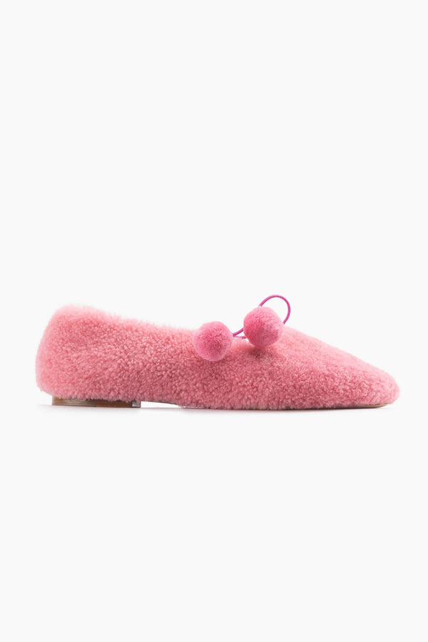 Sleeper Lulu Shearling Slippers In Pink