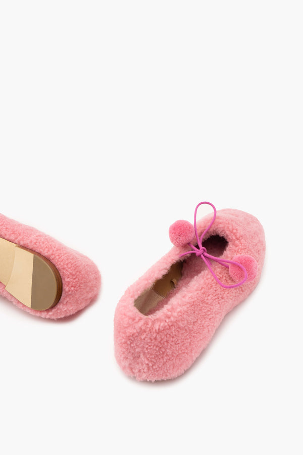 Sleeper Lulu Shearling Slippers In Pink