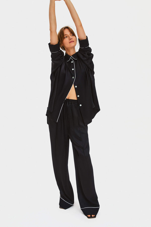 Sleeper Pastelle Oversized Pants In Black