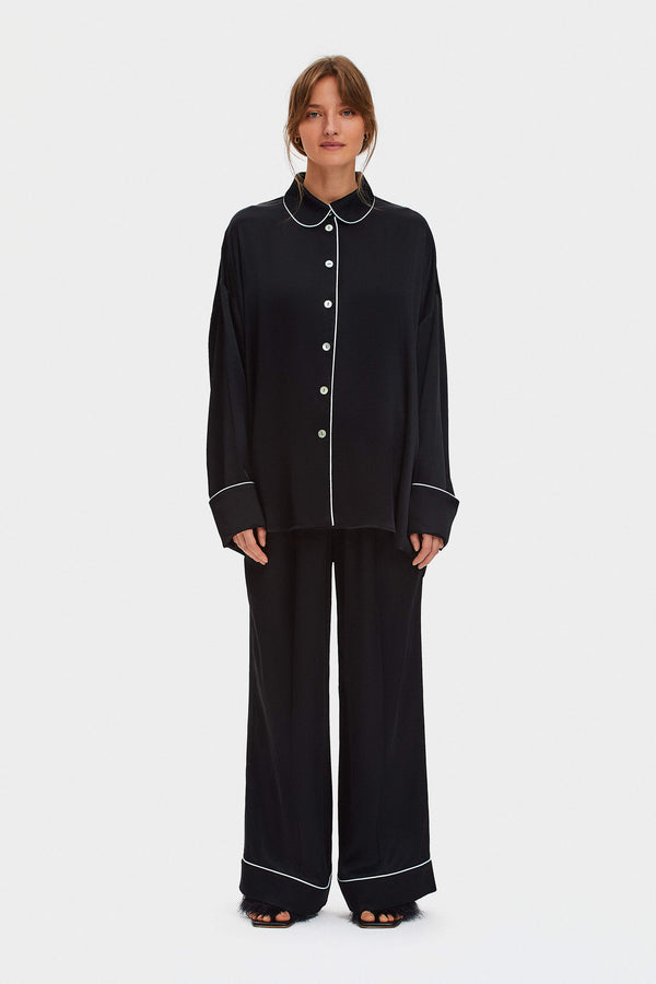 sleeper Pastelle Oversized Pants in Black