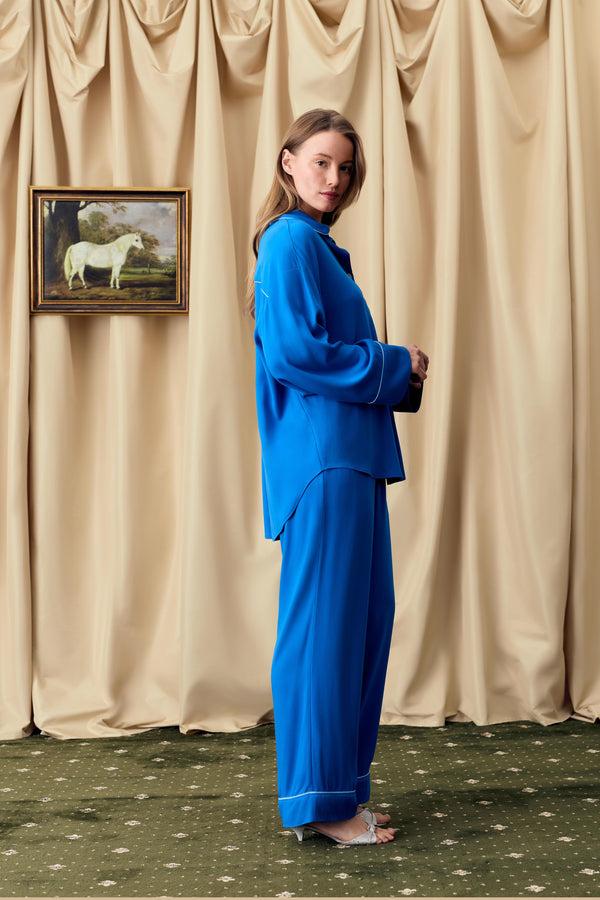 Sleeper Pastelle Oversized Pants In Dusk Blue