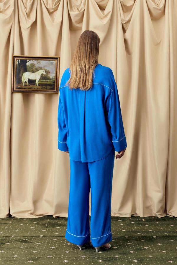 Sleeper Pastelle Oversized Pants In Dusk Blue