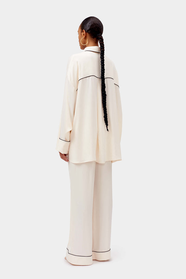 Sleeper Pastelle Oversized Pants In Off-white