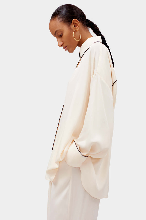 Sleeper Pastelle Oversized Pants In Off-white