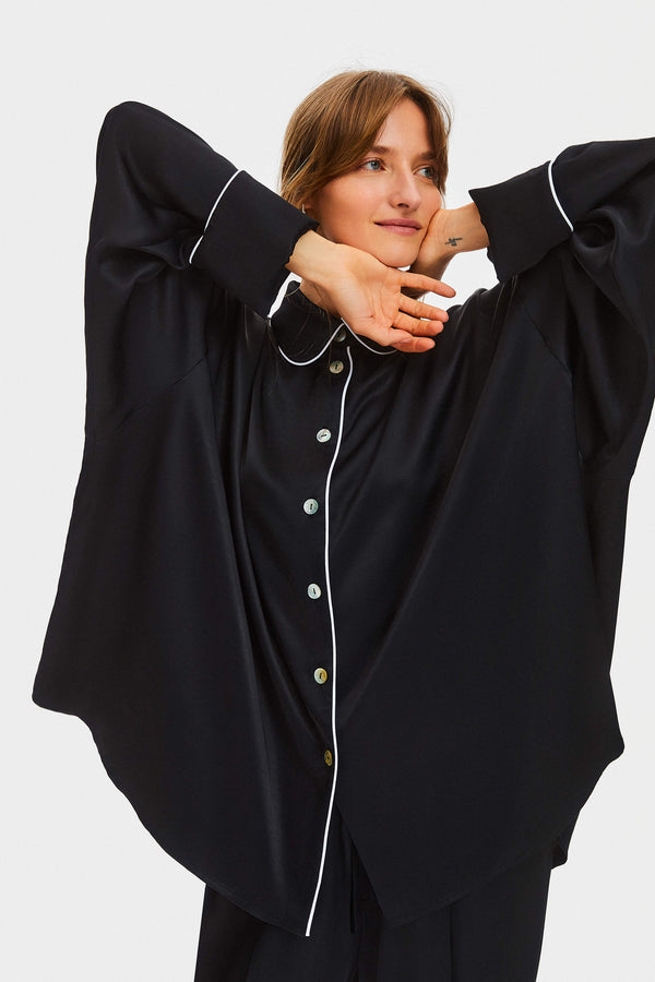 Sleeper Pastelle Oversized Shirt In Black