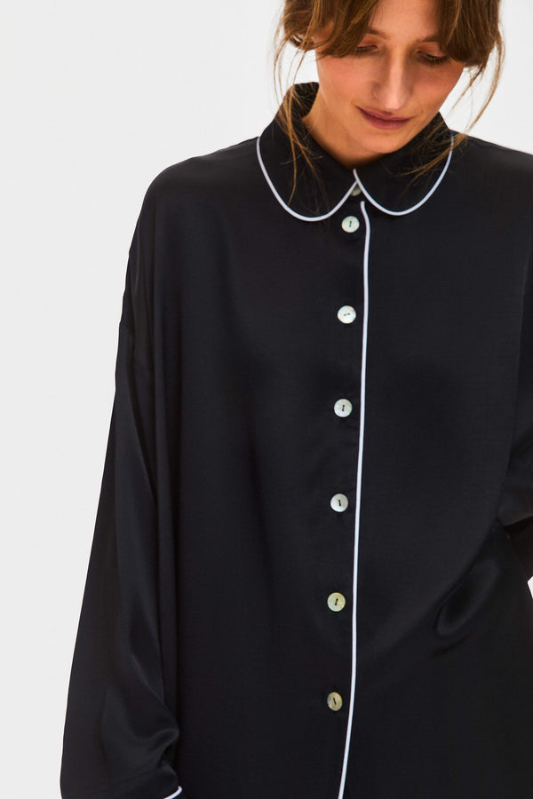 Sleeper Pastelle Oversized Shirt In Black