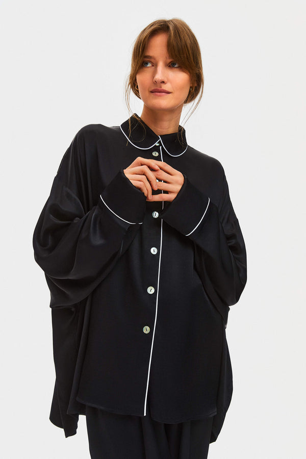 sleeper Pastelle Oversized Shirt in Black