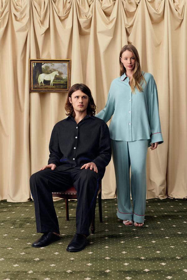 Sleeper Pastelle Oversized Shirt In Dove Blue