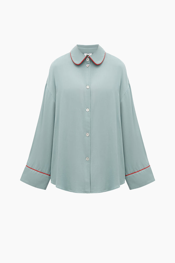sleeper Pastelle Oversized Shirt in Dove Blue