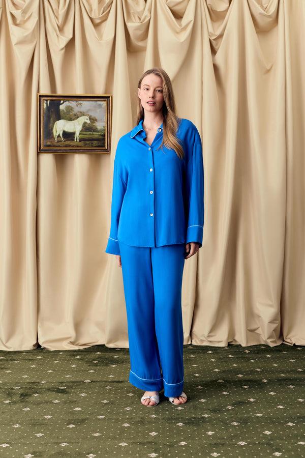 Sleeper Pastelle Oversized Shirt In Dusk Blue