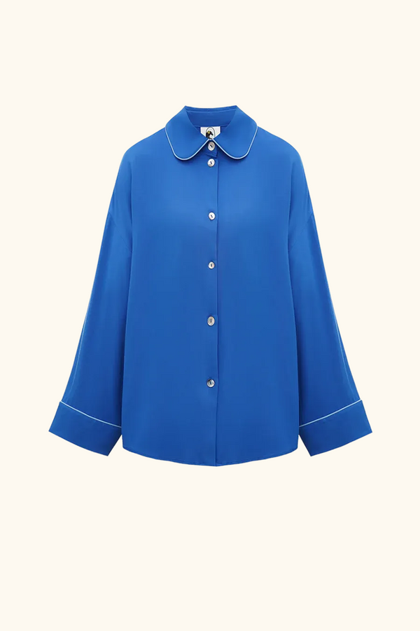 sleeper Pastelle Oversized Shirt in Dusk Blue