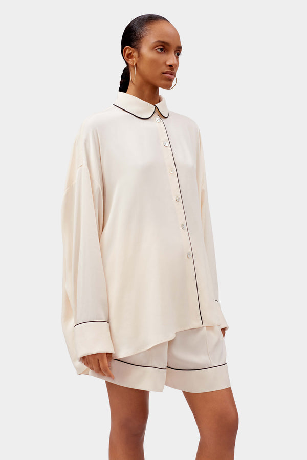 Sleeper Pastelle Oversized Shirt In Off-white