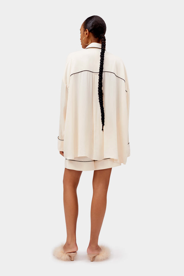 Sleeper Pastelle Oversized Shirt In Off-white