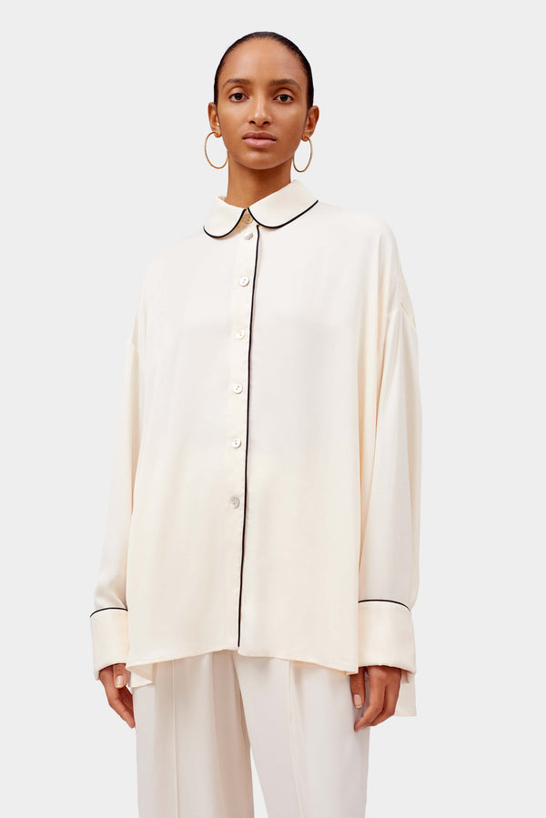 sleeper Pastelle Oversized Shirt in Off-white